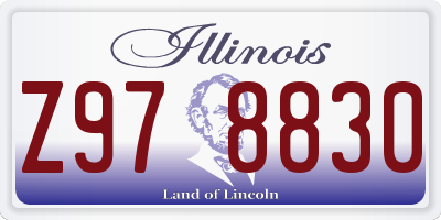 IL license plate Z978830