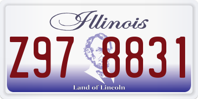 IL license plate Z978831