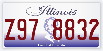 IL license plate Z978832