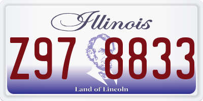 IL license plate Z978833