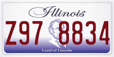 IL license plate Z978834