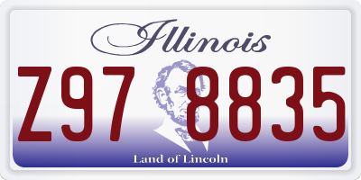 IL license plate Z978835