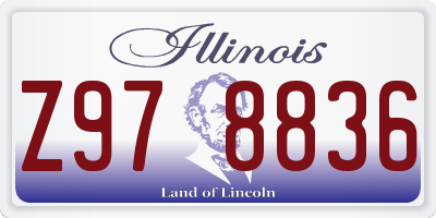 IL license plate Z978836