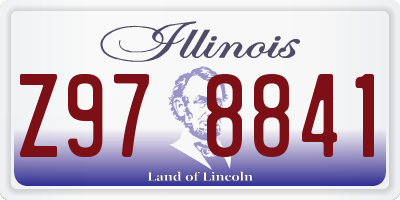 IL license plate Z978841