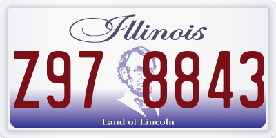 IL license plate Z978843