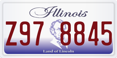 IL license plate Z978845