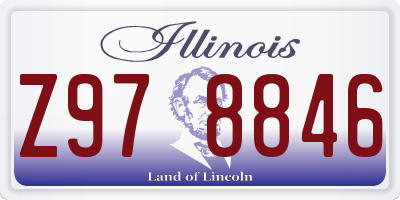 IL license plate Z978846