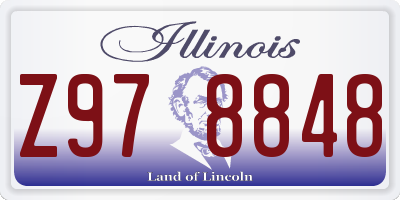 IL license plate Z978848