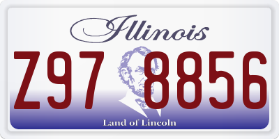 IL license plate Z978856