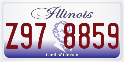 IL license plate Z978859