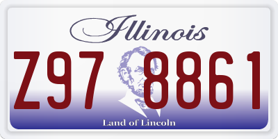 IL license plate Z978861