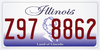 IL license plate Z978862