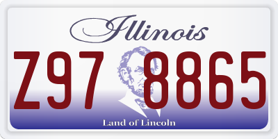 IL license plate Z978865