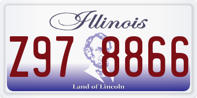 IL license plate Z978866