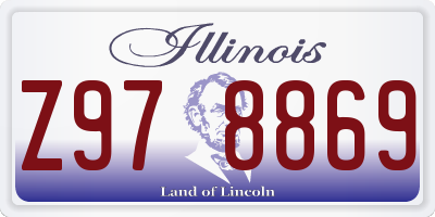 IL license plate Z978869