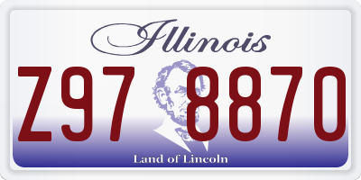 IL license plate Z978870