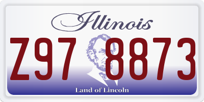 IL license plate Z978873