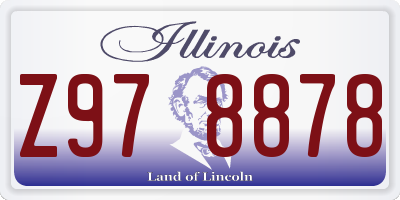 IL license plate Z978878