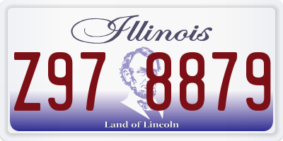 IL license plate Z978879