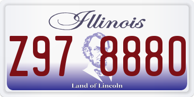 IL license plate Z978880