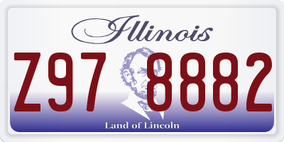 IL license plate Z978882