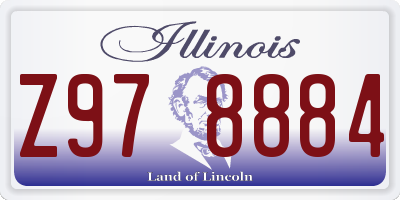 IL license plate Z978884