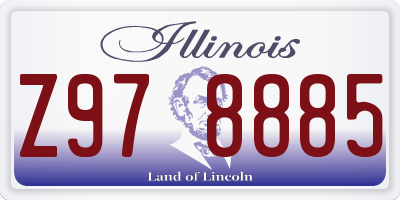 IL license plate Z978885