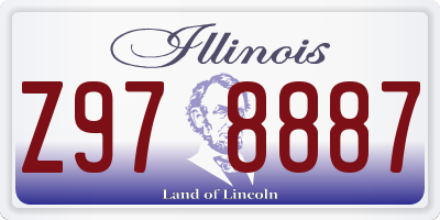 IL license plate Z978887