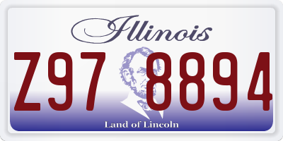 IL license plate Z978894