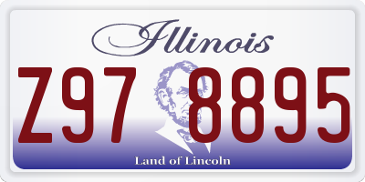 IL license plate Z978895