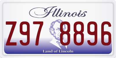 IL license plate Z978896