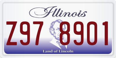 IL license plate Z978901