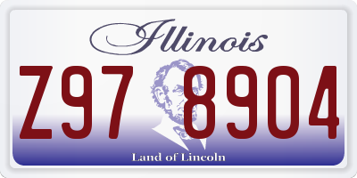 IL license plate Z978904