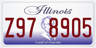 IL license plate Z978905