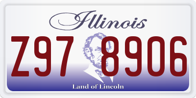 IL license plate Z978906