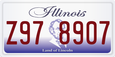 IL license plate Z978907