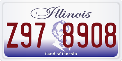 IL license plate Z978908