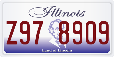 IL license plate Z978909