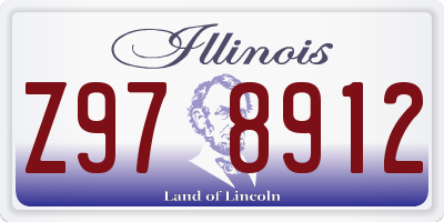 IL license plate Z978912