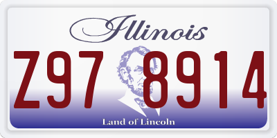 IL license plate Z978914