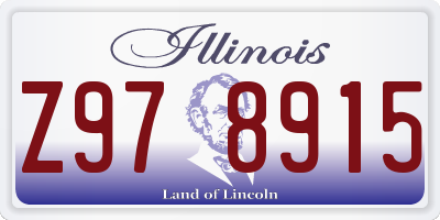 IL license plate Z978915