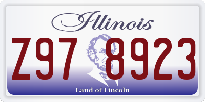 IL license plate Z978923