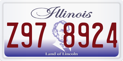 IL license plate Z978924
