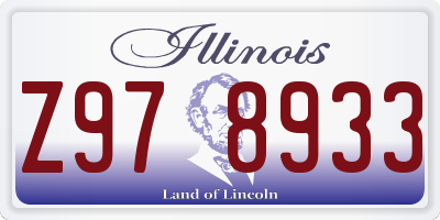 IL license plate Z978933