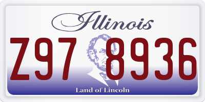 IL license plate Z978936