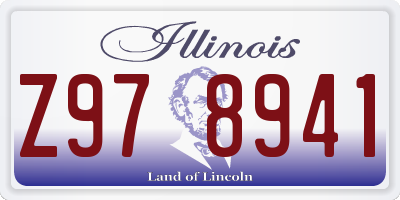 IL license plate Z978941