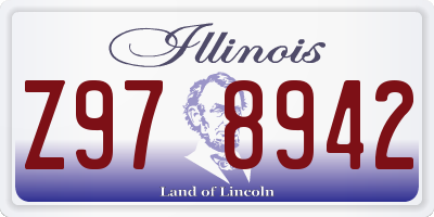 IL license plate Z978942