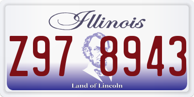 IL license plate Z978943