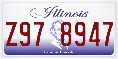 IL license plate Z978947