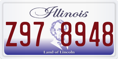 IL license plate Z978948